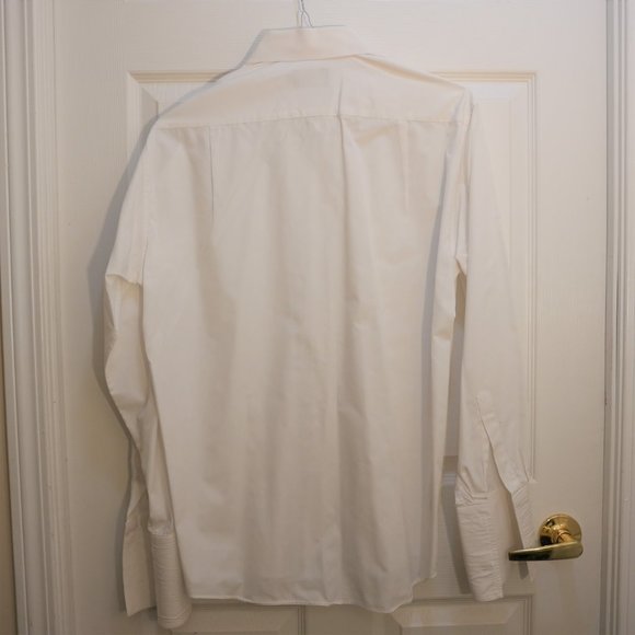 Marks & Spencer Evening Wear Men's Long Sleeve Dress Shirt in White Size 16 - Picture 3 of 4